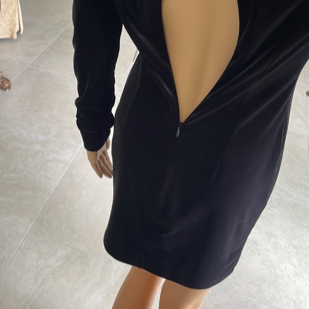 Black Velvet Party Dress - Picture 5 of 9